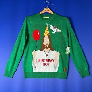 Tipsy Elves Jesus birthday boy ugly sweeter